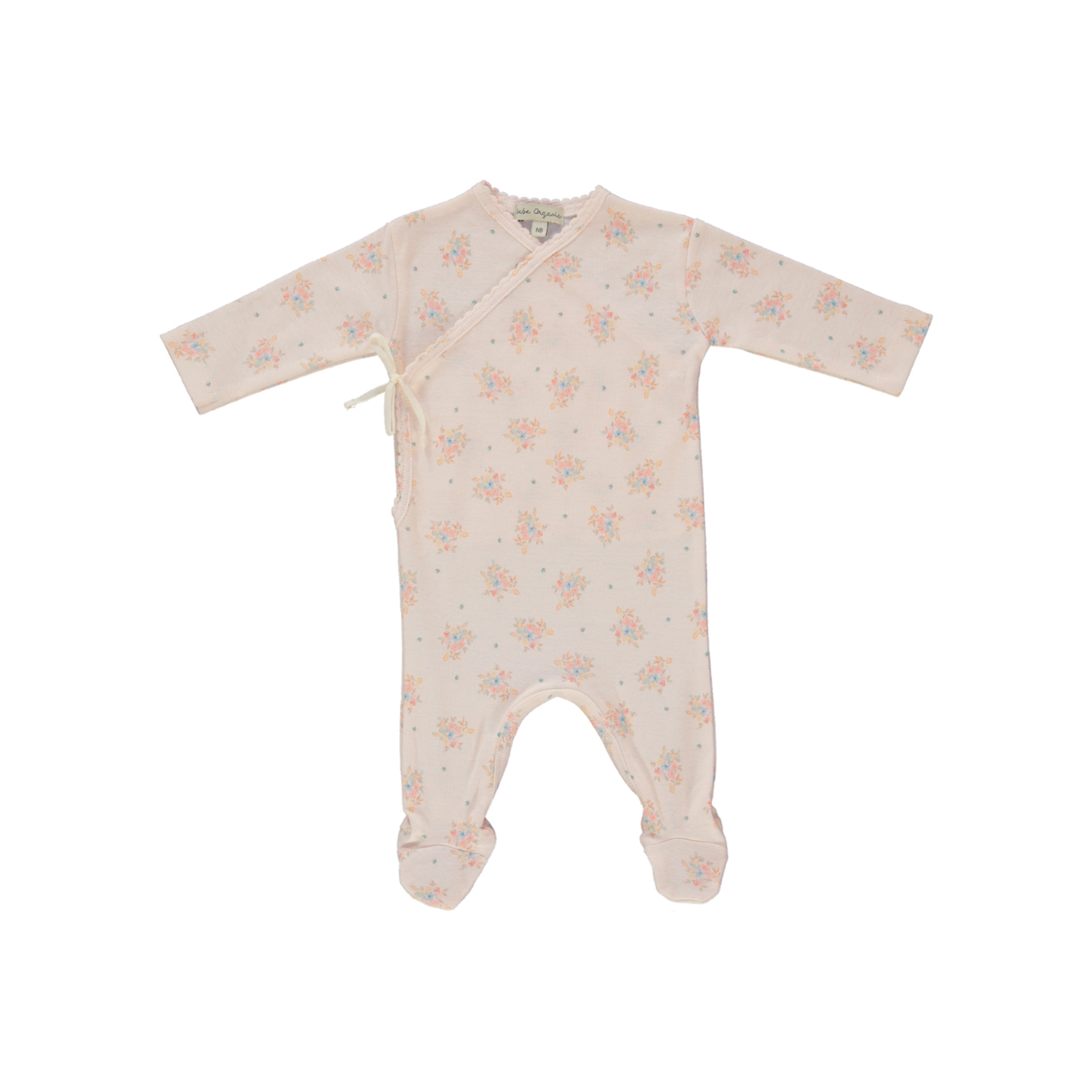 ロンパース・カバーオール MELTED BUTTER CHOCOLATE FLOWER COVERALL Ampersand（アンパサンド）お花畑のユニコーン柄 ロンパース
