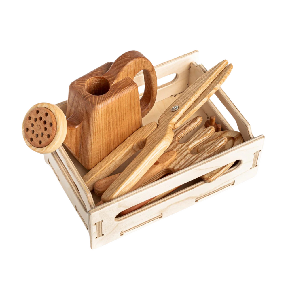 Wooden Garden Tools Set