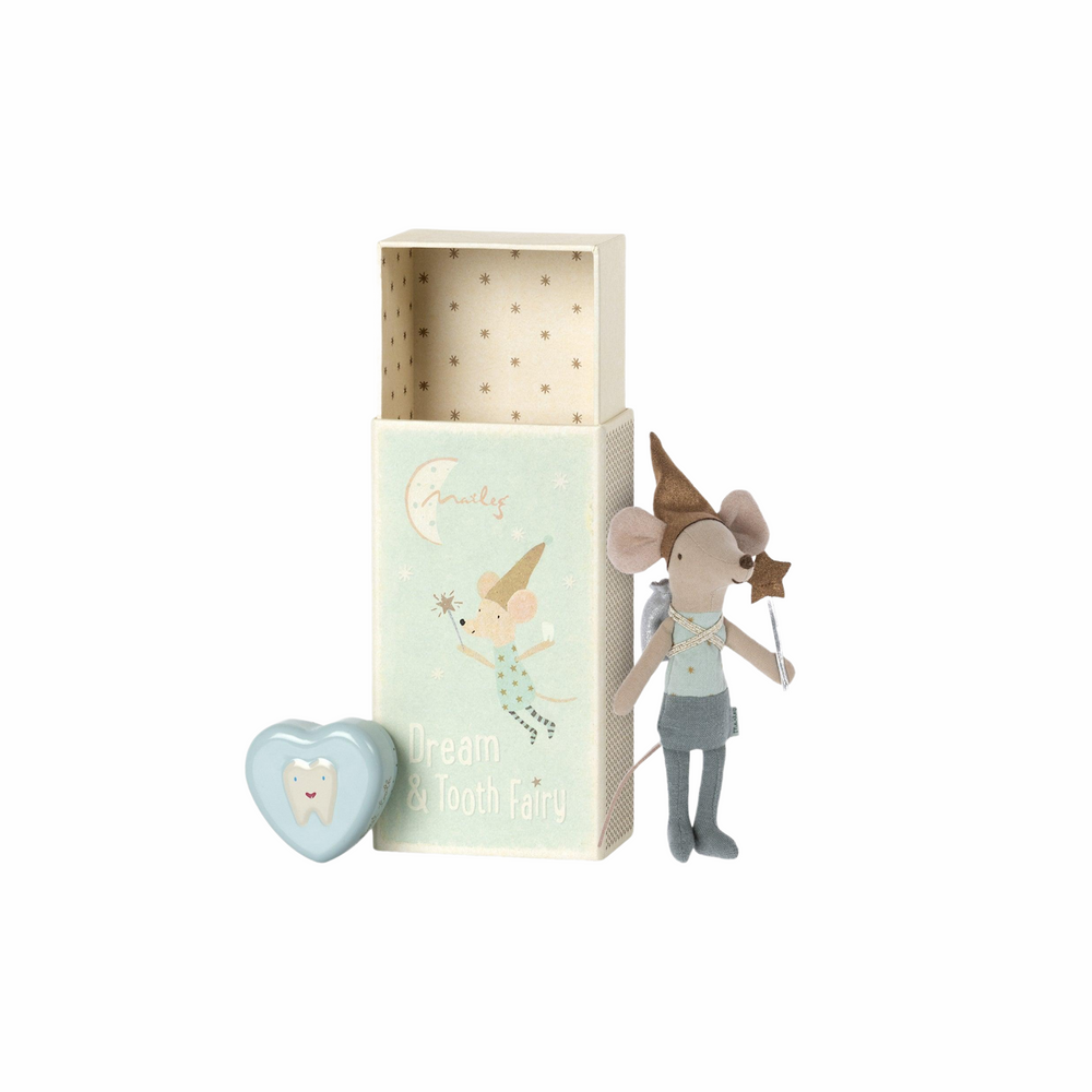 
                      
                        Tooth Fairy Mouse in Matchbox in Blue
                      
                    