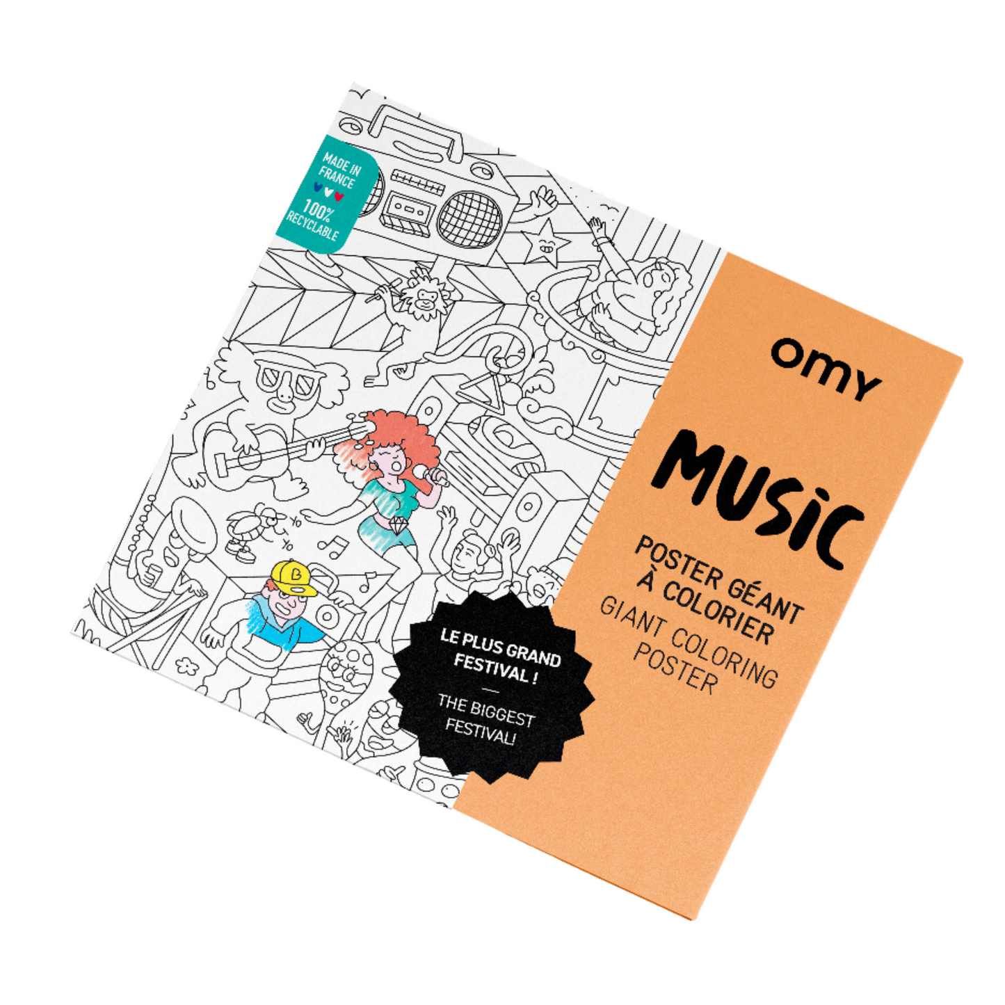 Giant Coloring Poster - Music