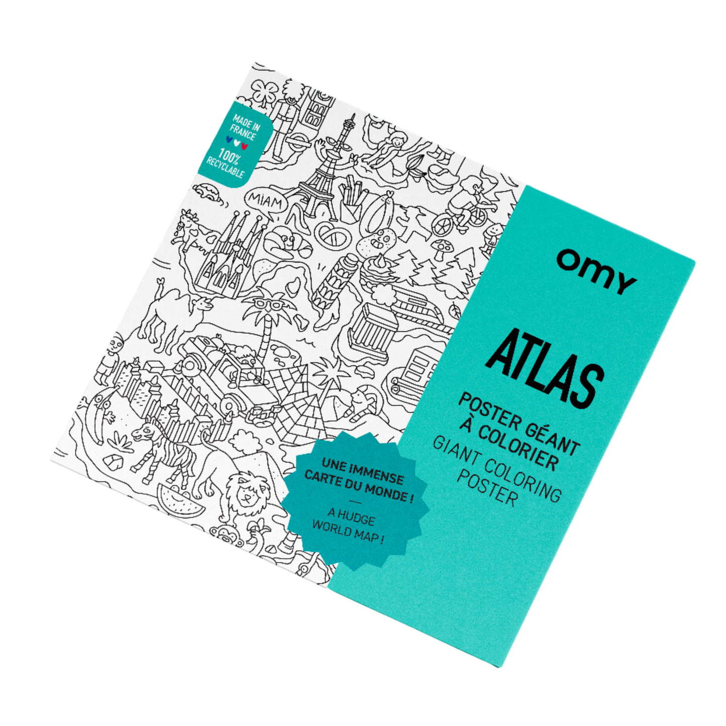 Giant Coloring Poster - Atlas