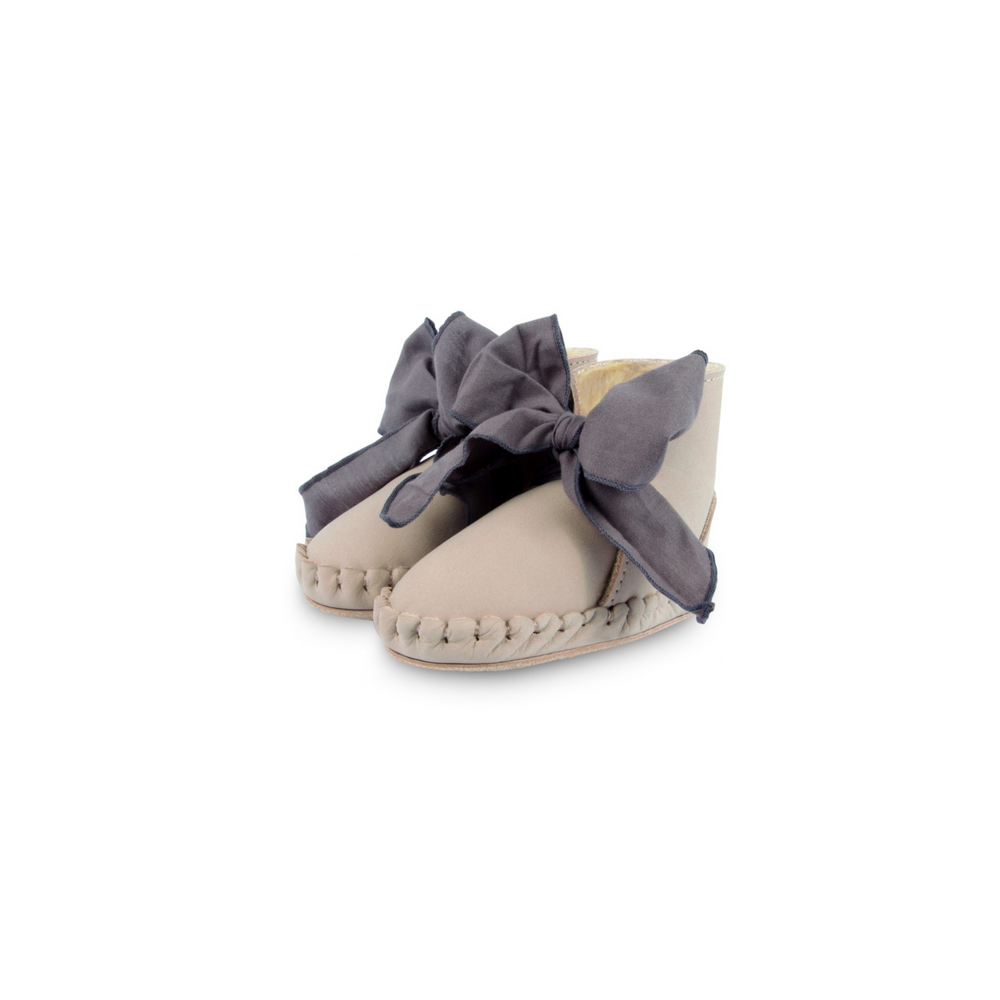 
                      
                        Lilac Nubuck Pina Organza Booties
                      
                    