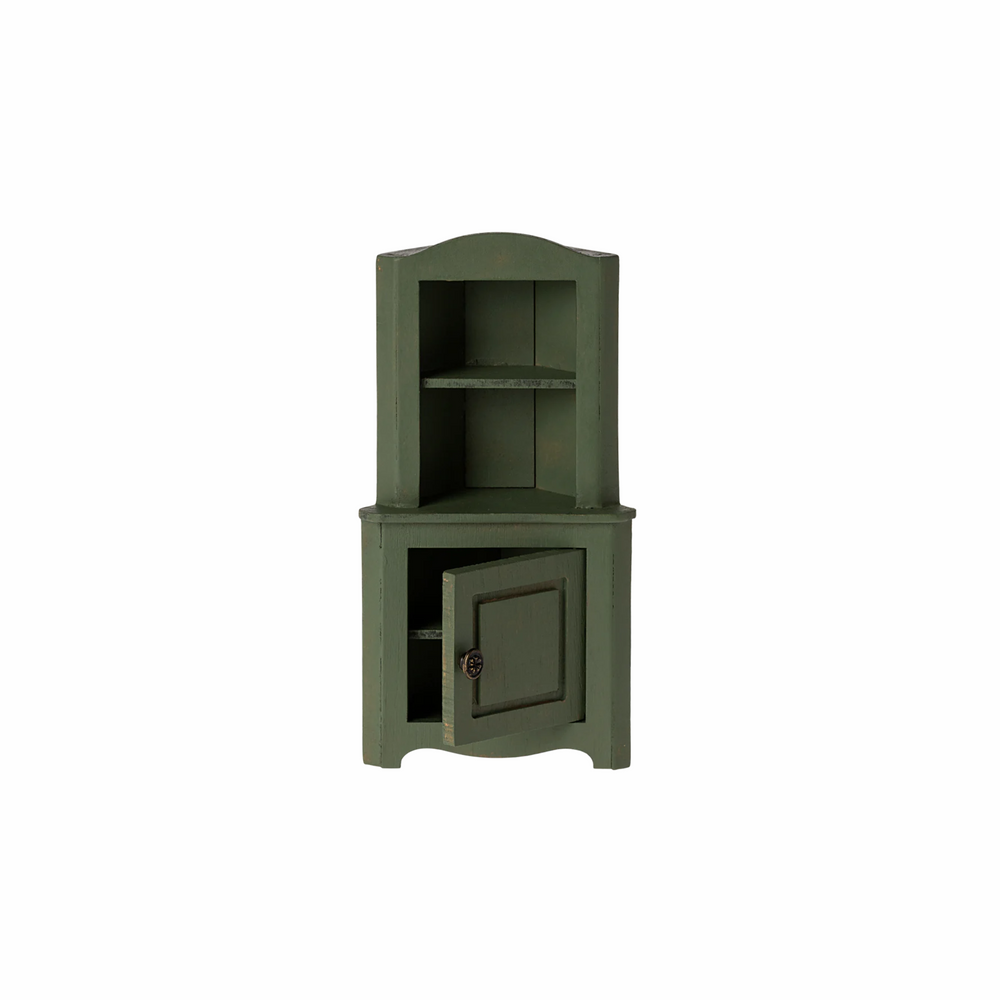 
                      
                        Corner Cabinet in Dark Green
                      
                    