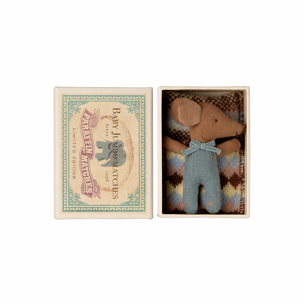 
                      
                        Sleepy Wakey Baby Mouse in Matchbox in Blue
                      
                    