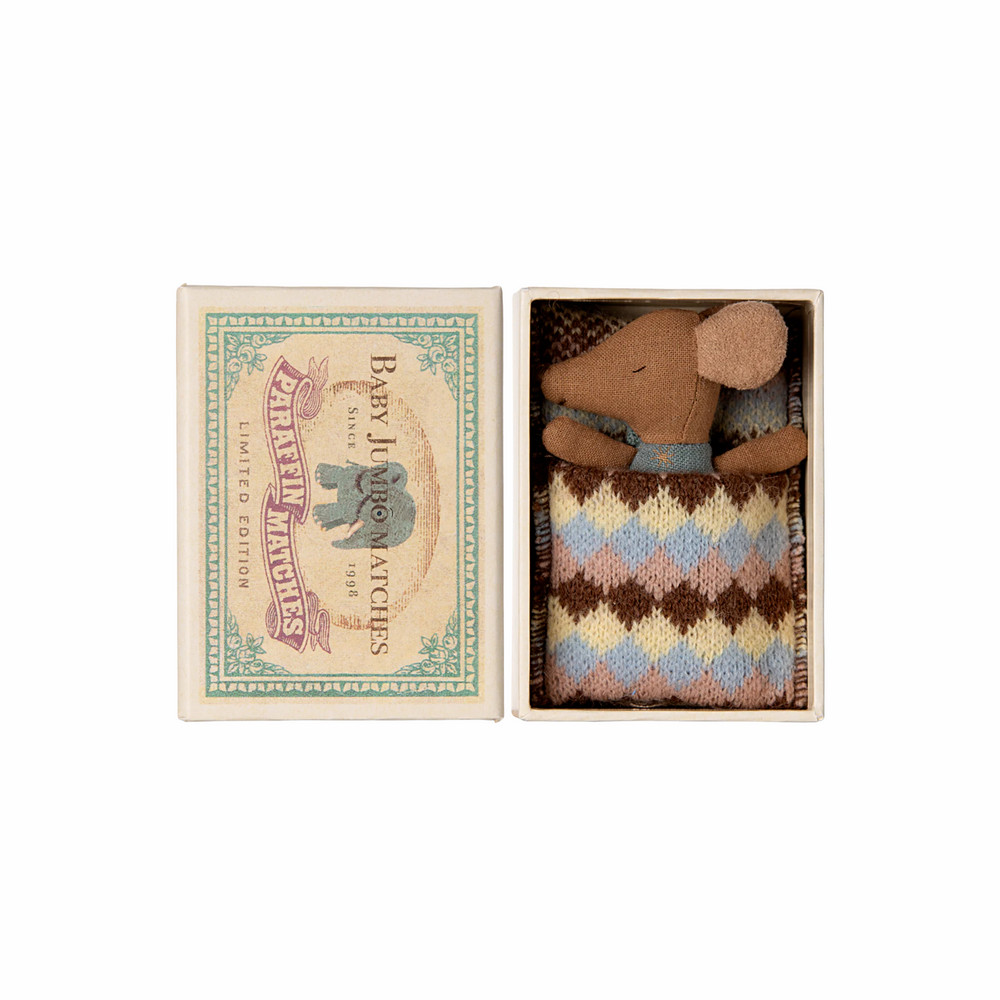 
                      
                        Sleepy Wakey Baby Mouse in Matchbox in Blue
                      
                    