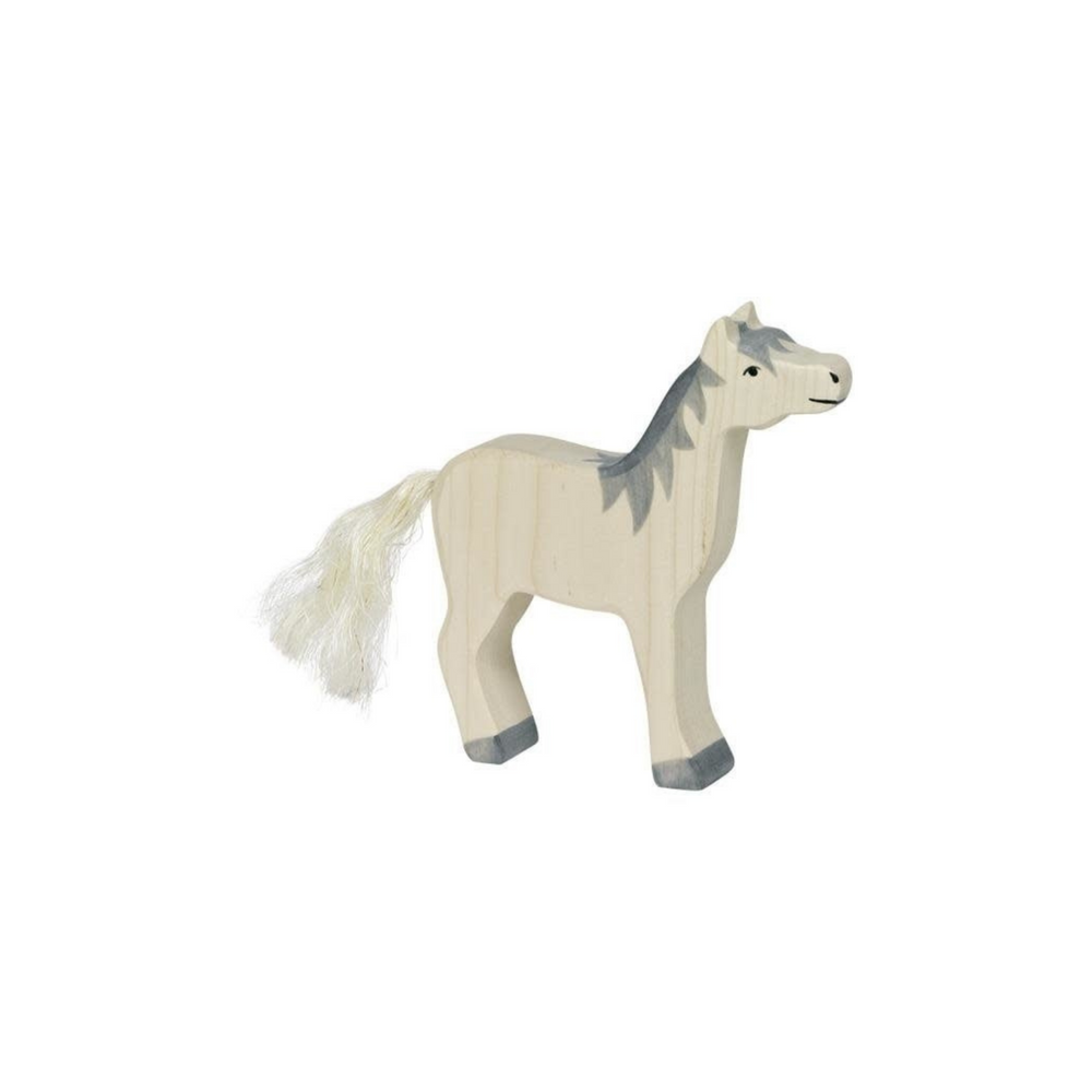 Horse, Head Raised, Grey Mane (80360)