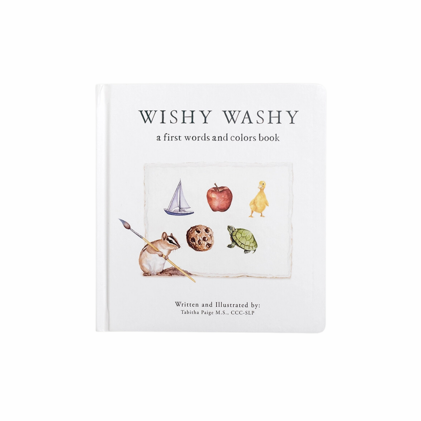 Wishy Washy: A Board Book of First Words & Colors for Growing Minds by Tabitha Paige