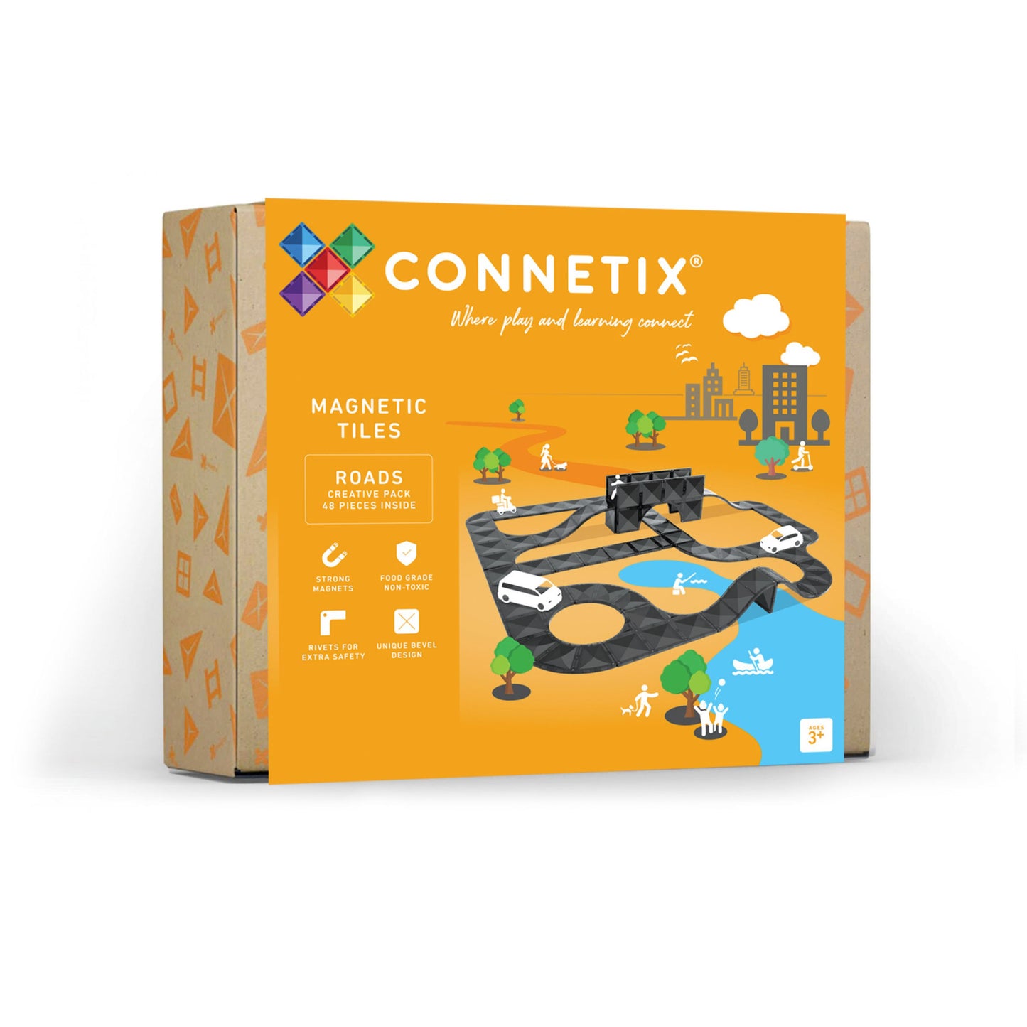 CONNETIX Creative Roads Pack (48 Pieces)