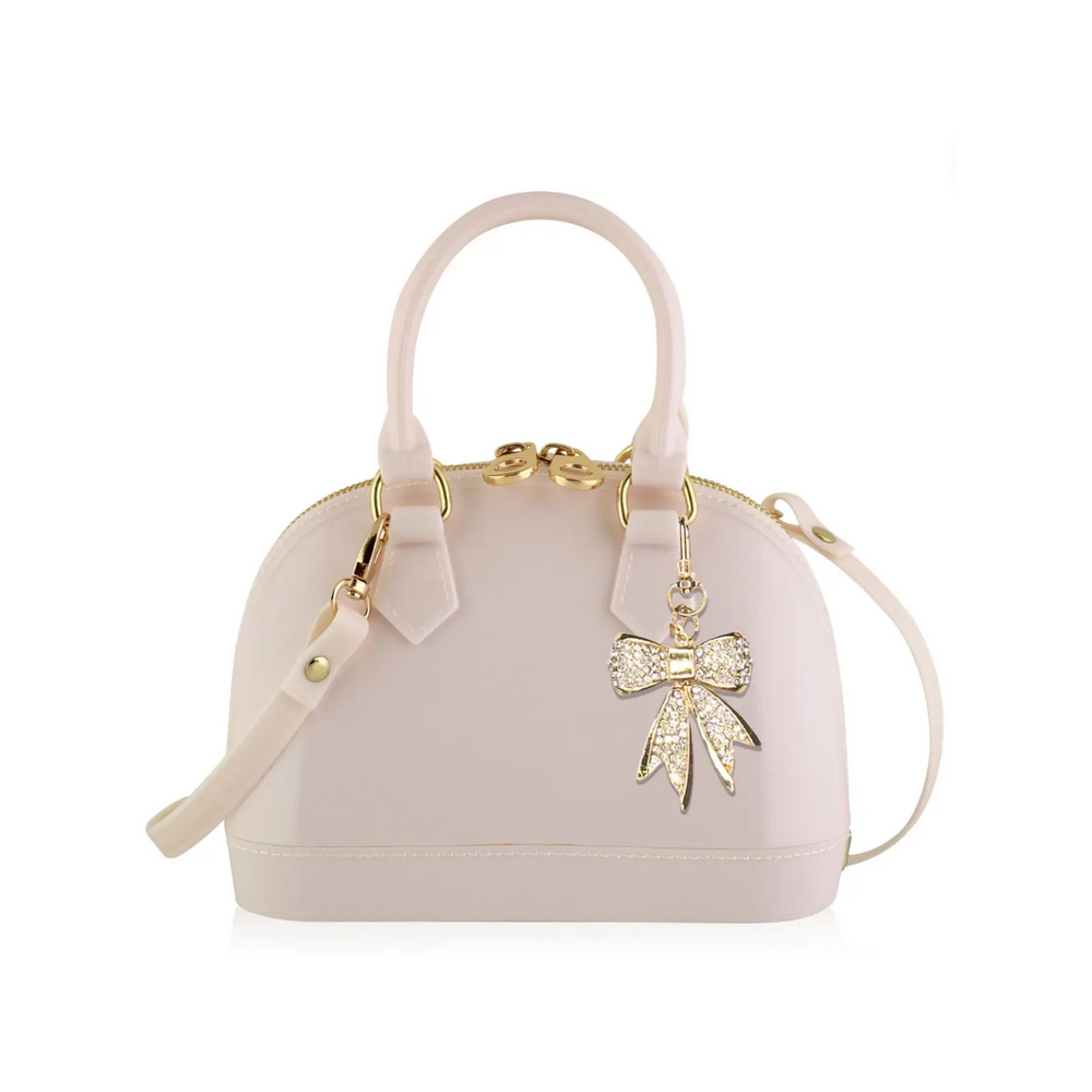 Cate "Coco Holiday" Blush White Purse