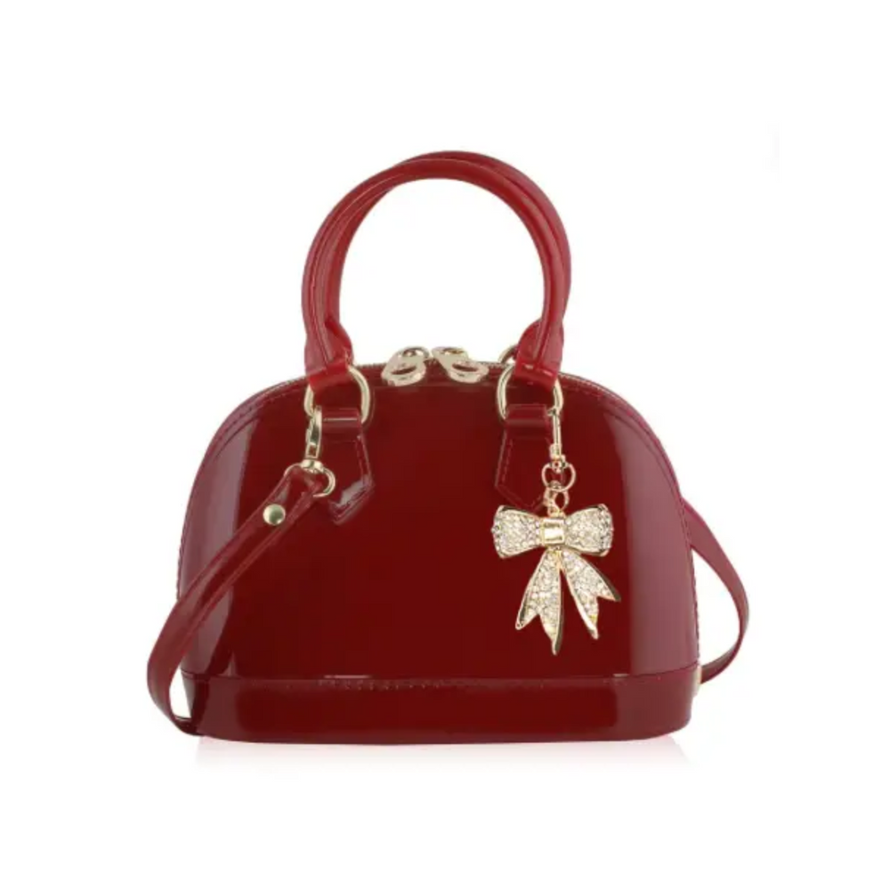 Cate "Coco Holiday" Burgundy Purse