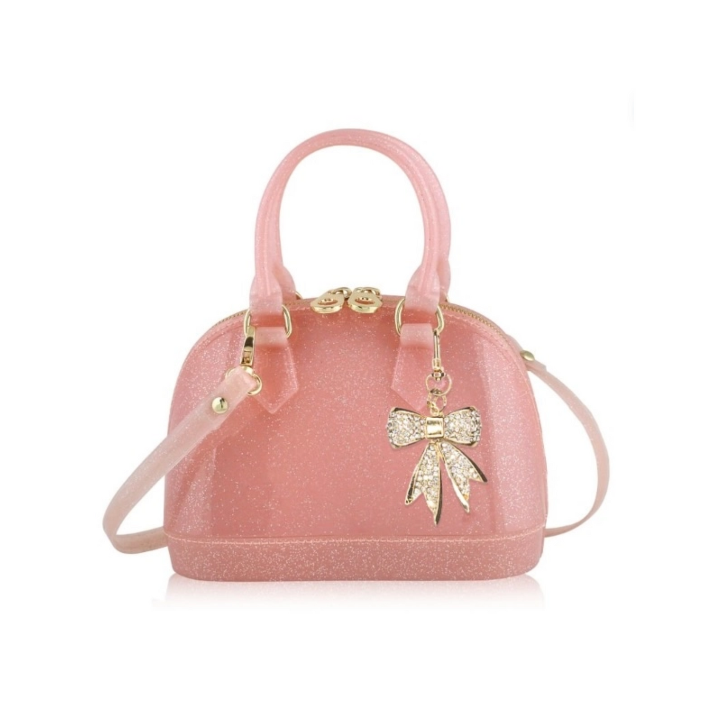 Cate "Coco Holiday" Light Pink Sparkle Purse