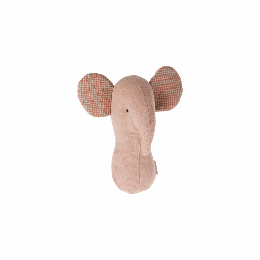 Lullaby Friends Elephant Rattle in Rose