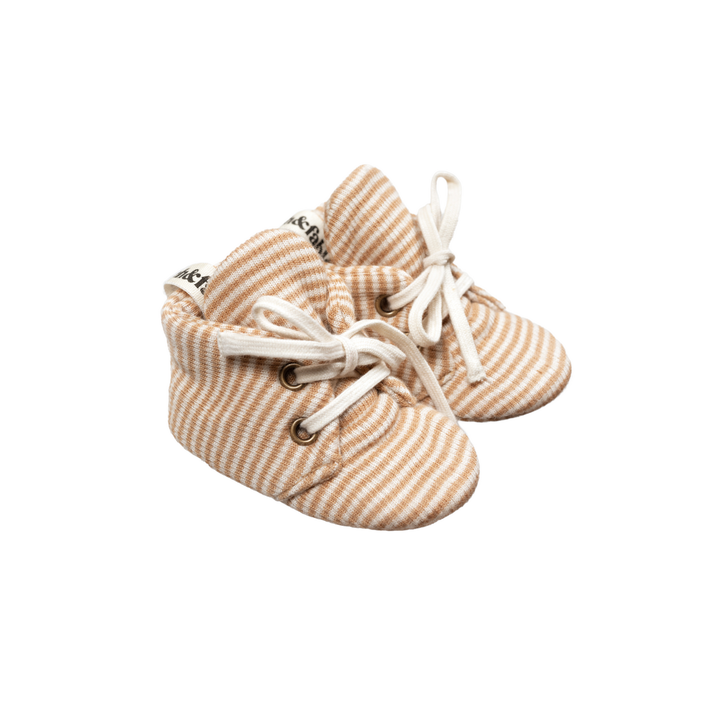 Striped Rib Baby Booties