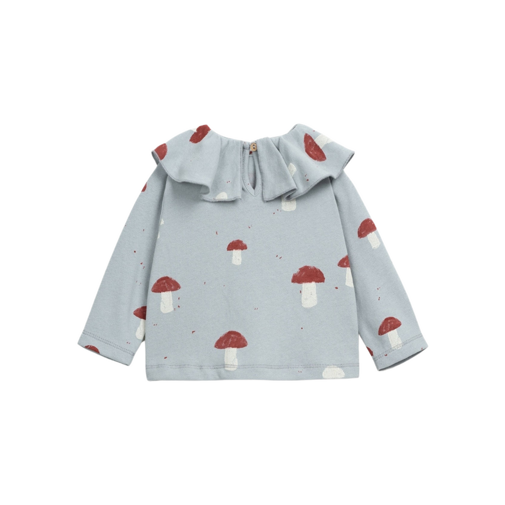 
                      
                        Mushroom Print Ruffle T-Shirt
                      
                    