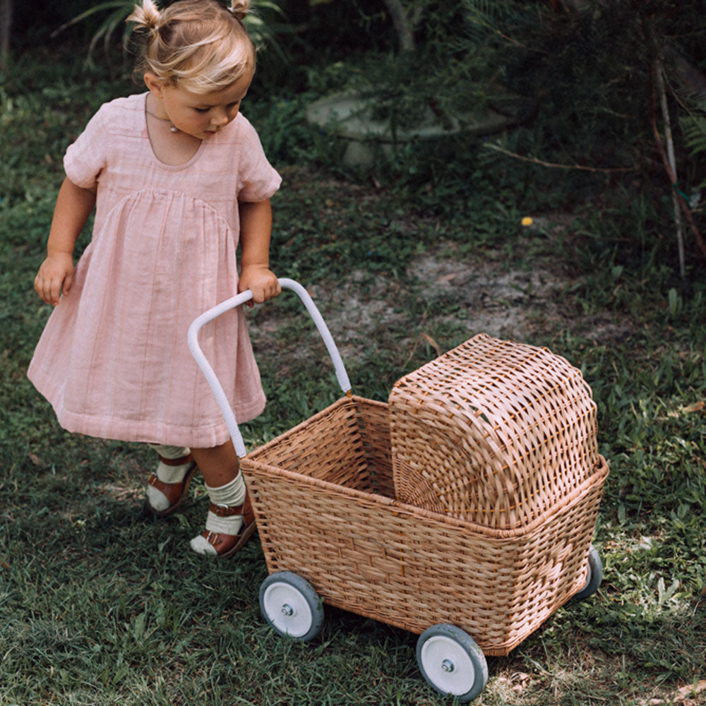 
                      
                        Rattan Strolley in Natural with Mattress
                      
                    