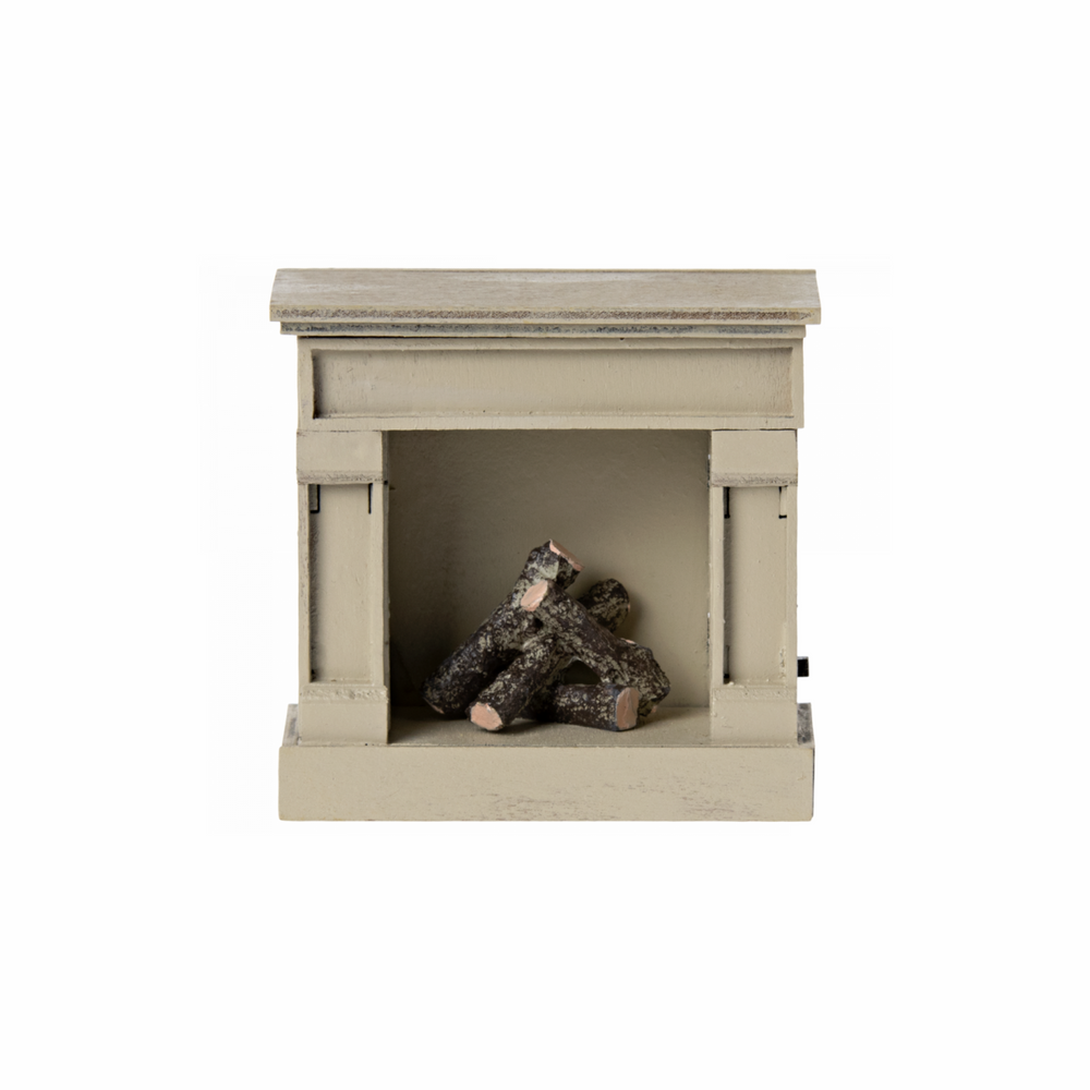 Miniature Fireplace in Off-White