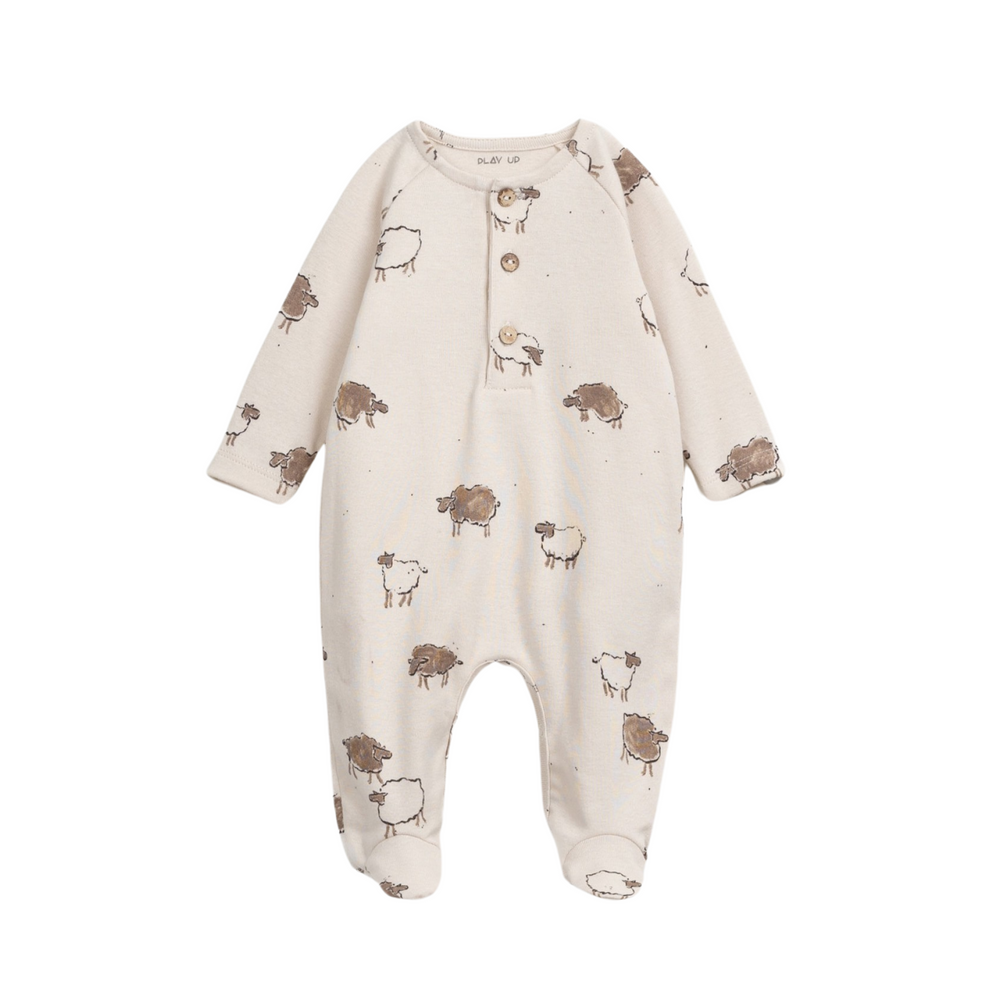 So-So Sheep Print Jumpsuit