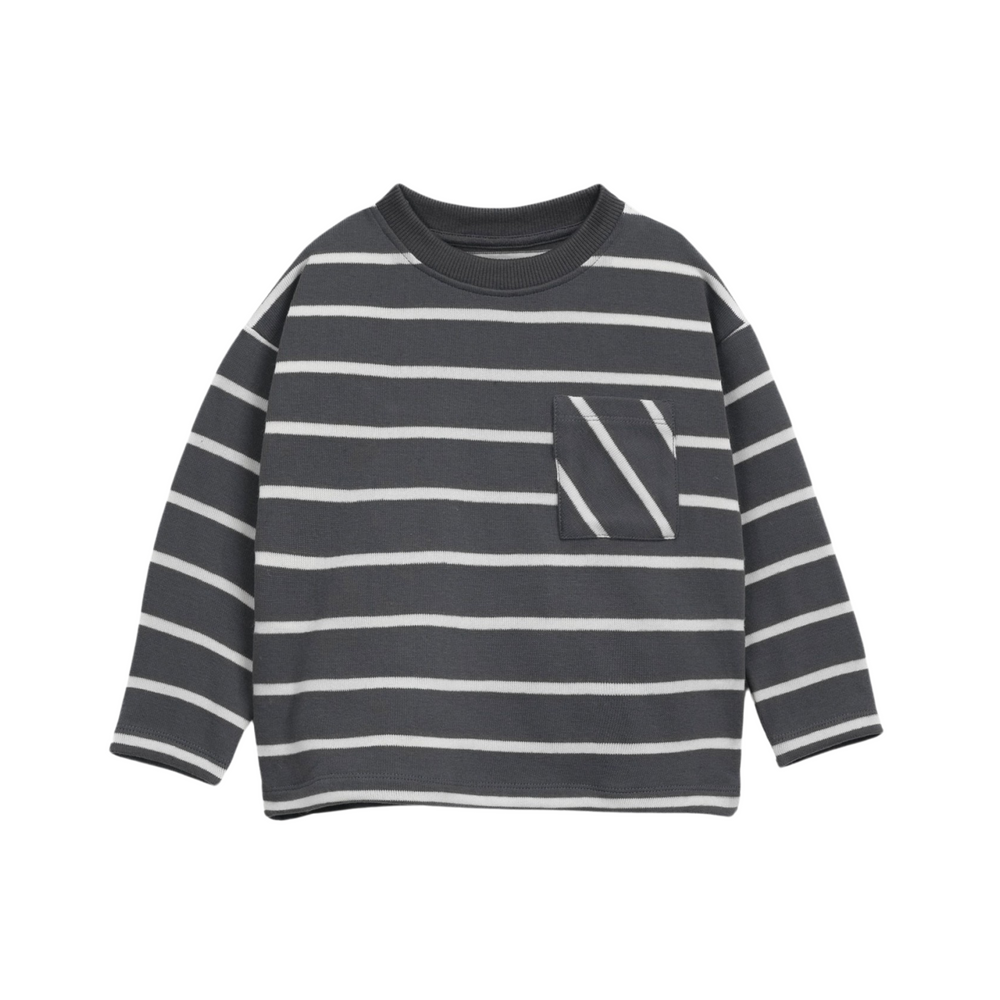 So-So Striped Long-Sleeve T-Shirt