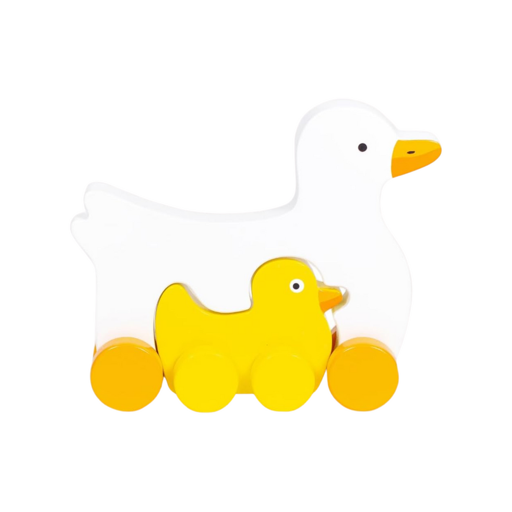 Duck Big & Little Wooden Roller