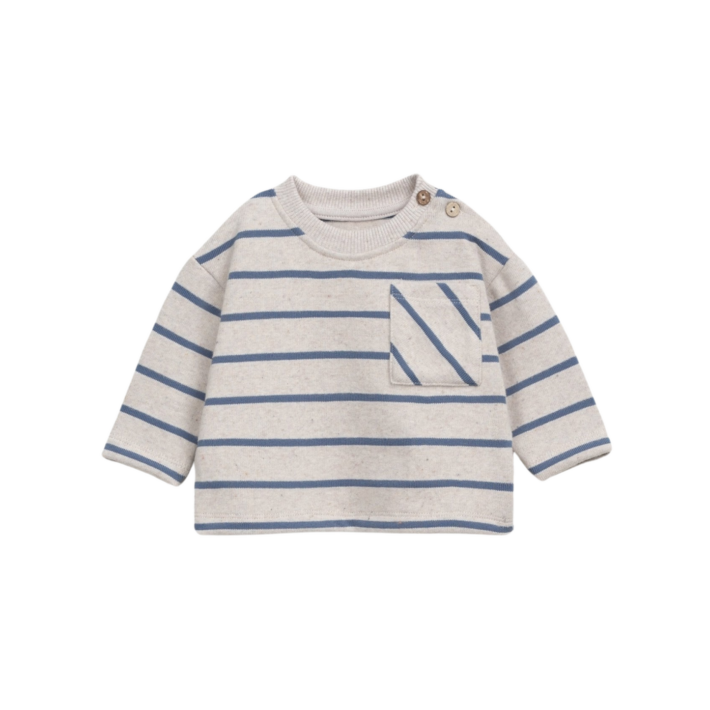 Whale Striped T-Shirt with Pocket