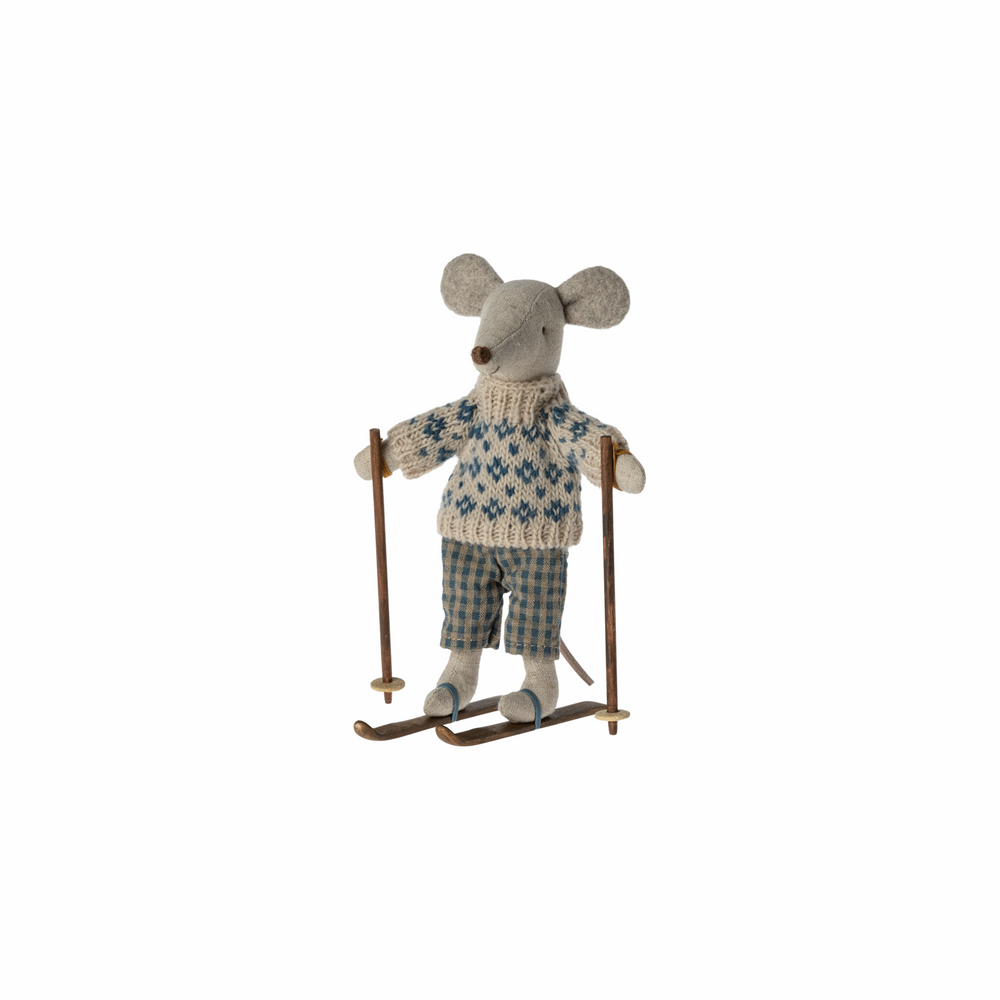 Winter Mouse with Ski Set - Dad