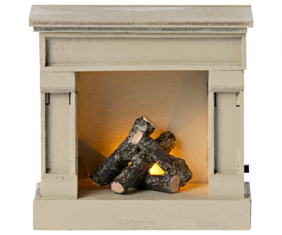 
                      
                        Miniature Fireplace in Off-White
                      
                    