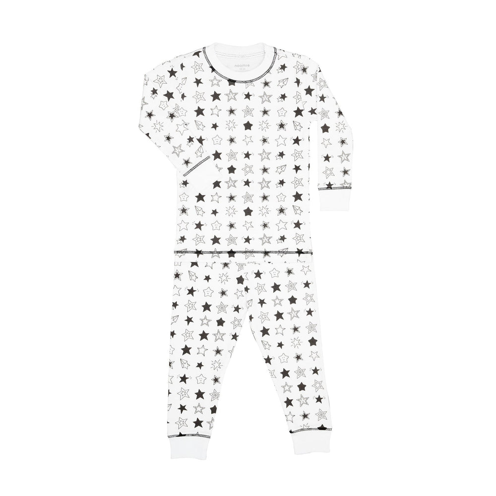 Black Stars Two Piece PJ Set