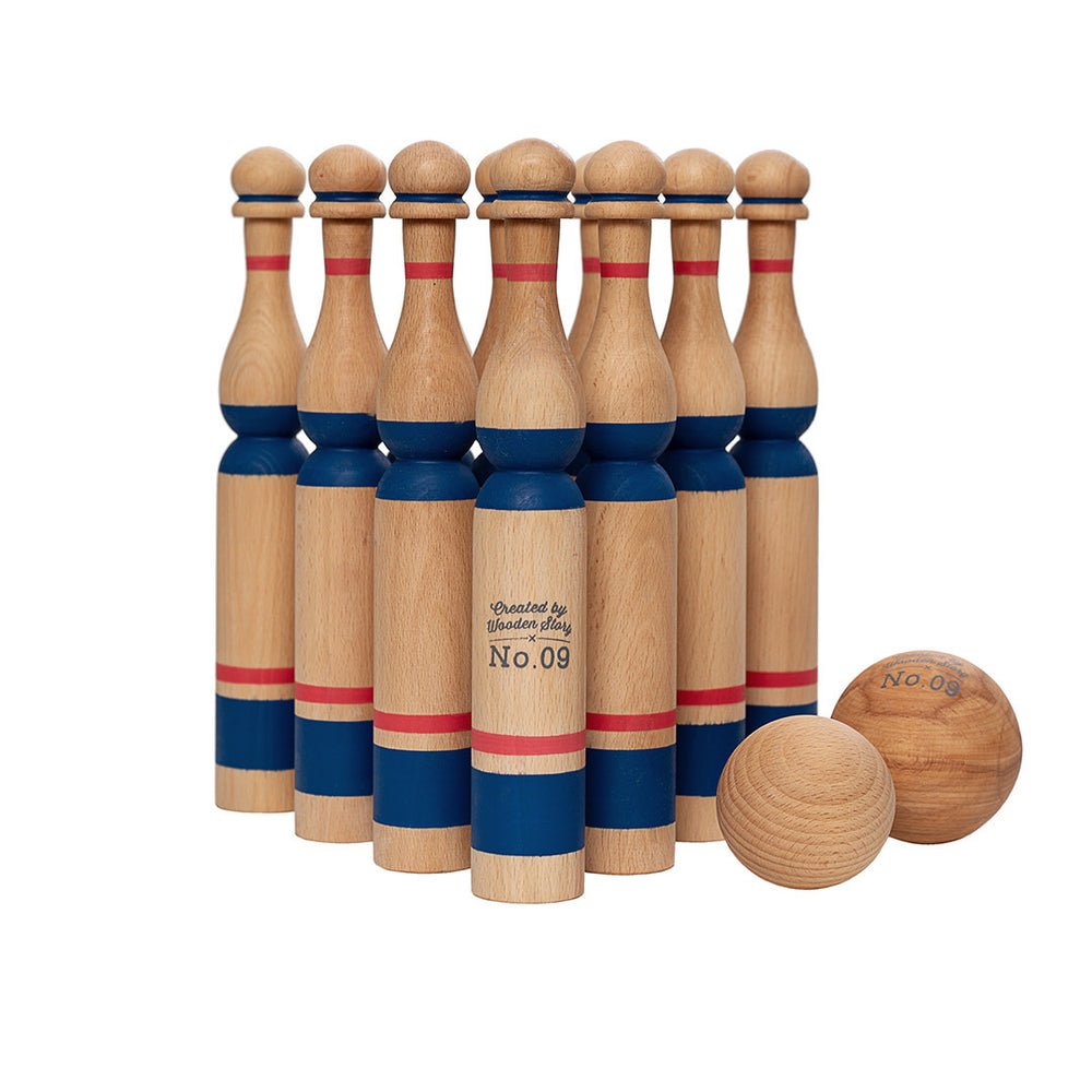 Wooden Bowling Game