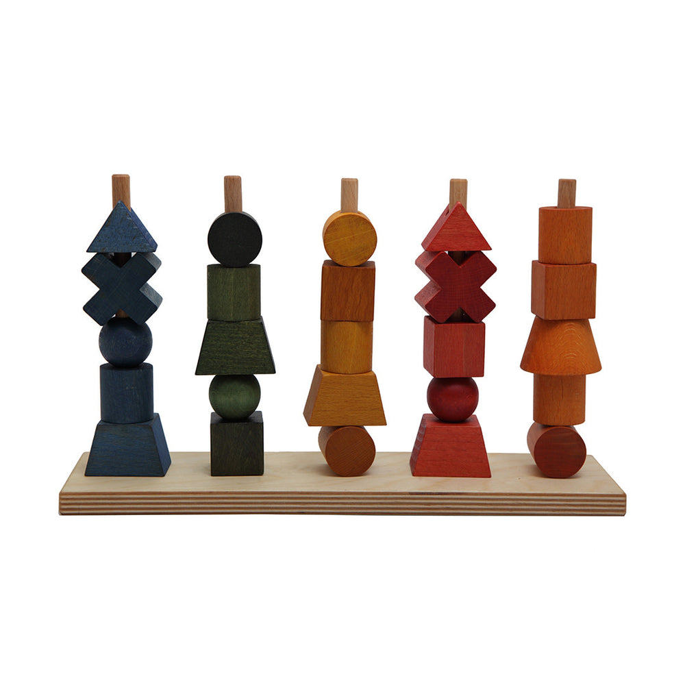 Wooden Rainbow Stacking Toy