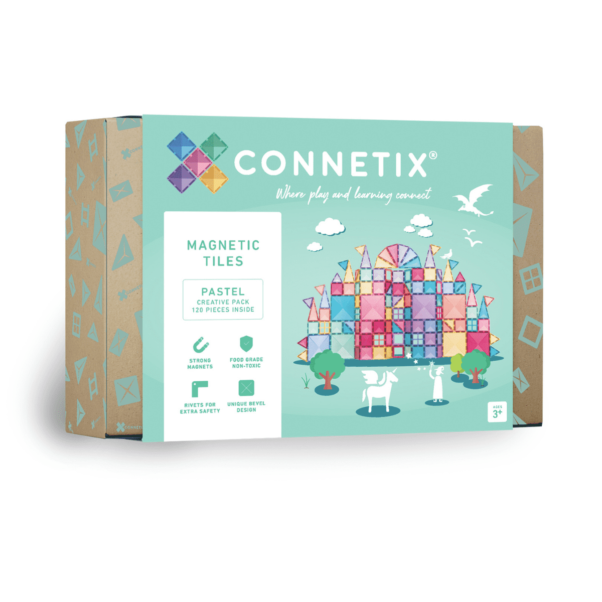 CONNETIX Pastel Creative Pack (120 Pieces)