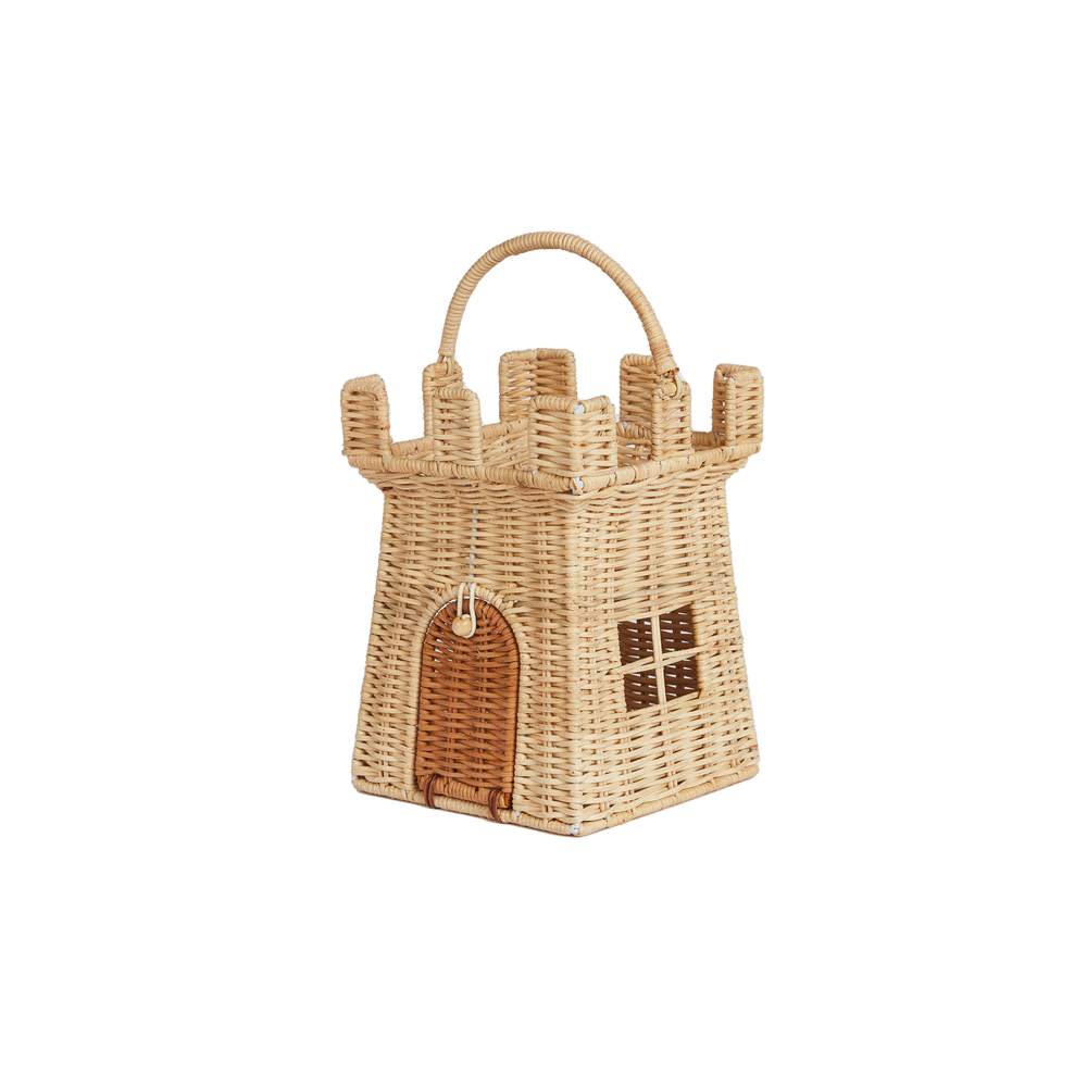 Rattan Castle Bag in Natural