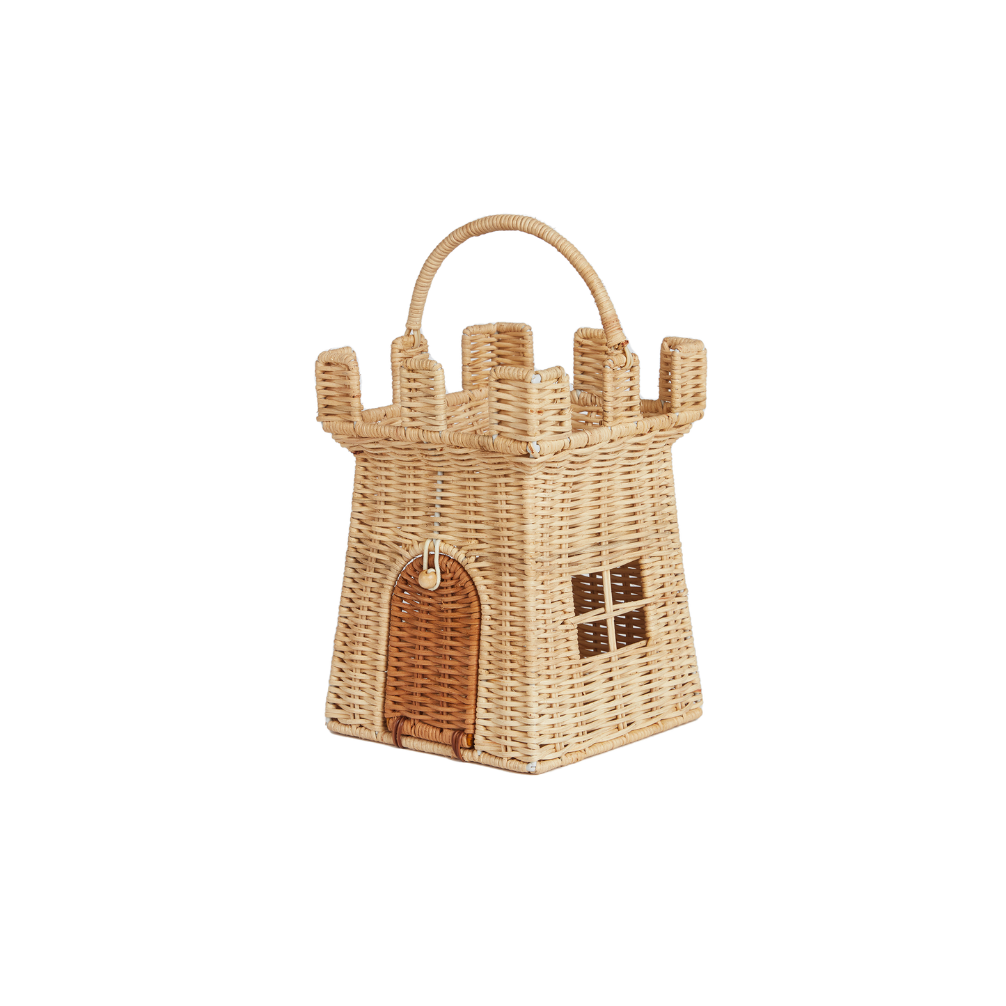 Rattan Castle Bag in Natural