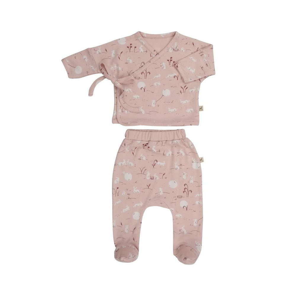 
                      
                        Moonlit Usagi (Hares) Kimono Top + Footed Pant Set
                      
                    