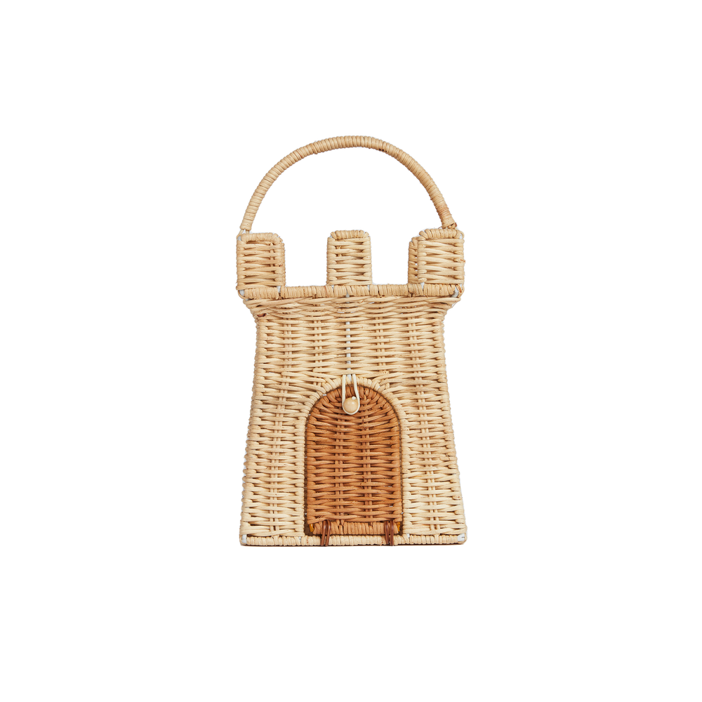 
                      
                        Rattan Castle Bag in Natural
                      
                    