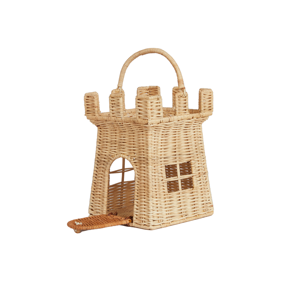 
                      
                        Rattan Castle Bag in Natural
                      
                    