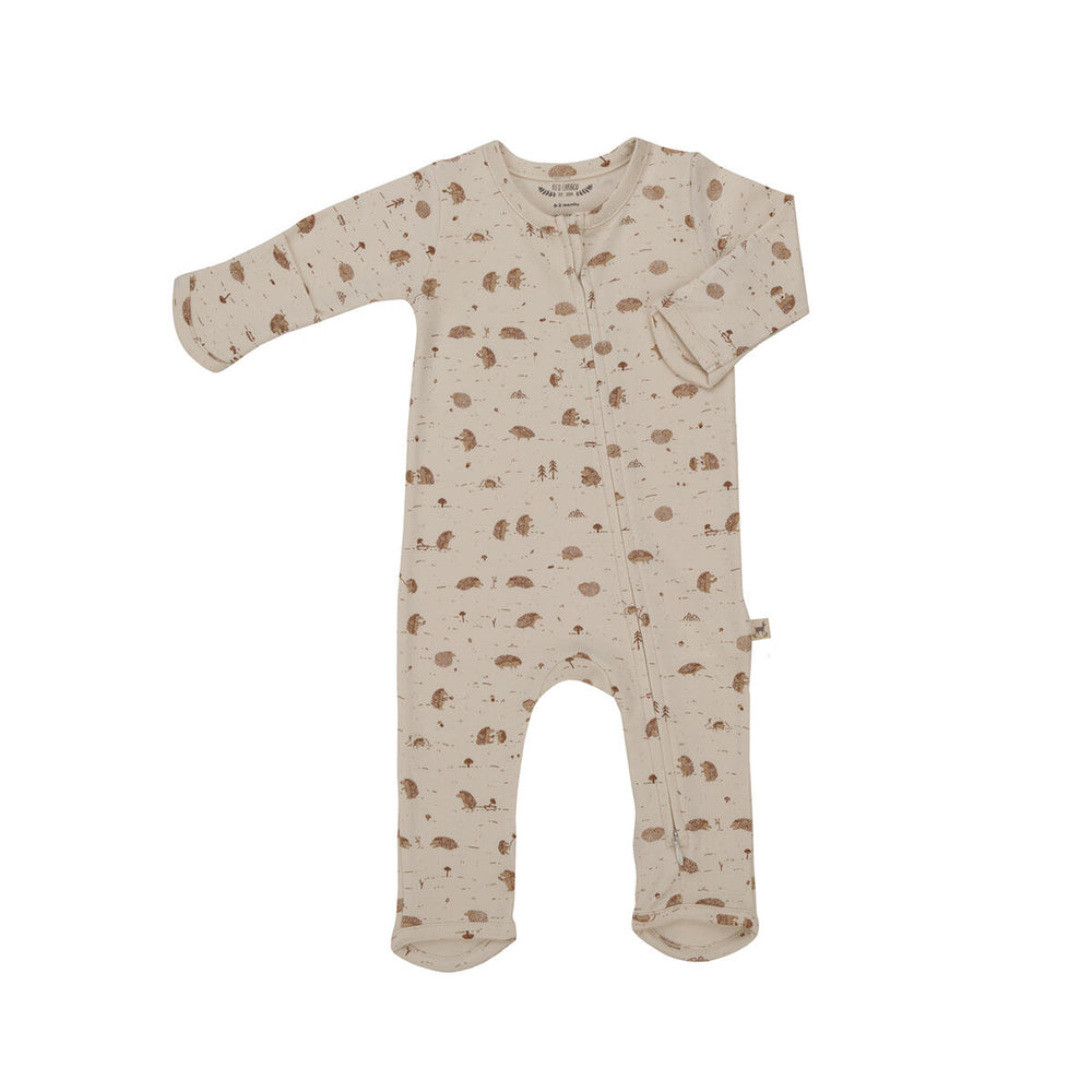 Woodland Hedgies Zipped Jumpsuit in Tapioca