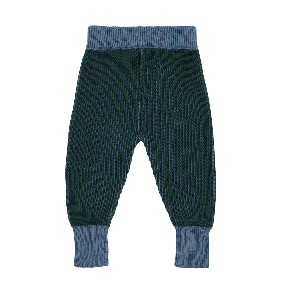 
                      
                        Dark Green Multi Two-Tone Rib Knit Sweater + Pant Set
                      
                    