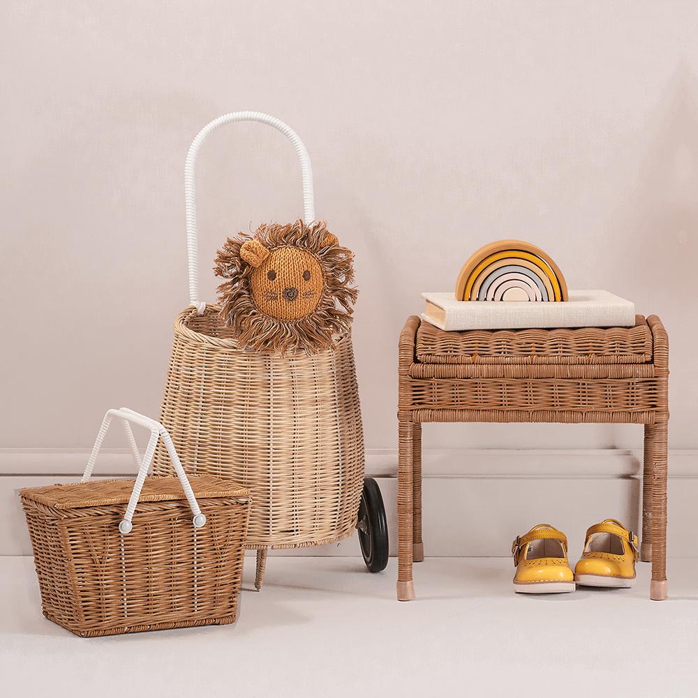 
                      
                        Piki Rattan Basket in Natural
                      
                    