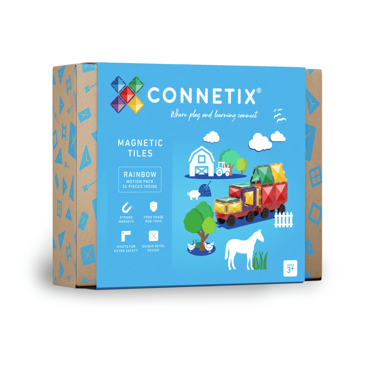 CONNETIX Rainbow Motion Pack (24 Pieces)